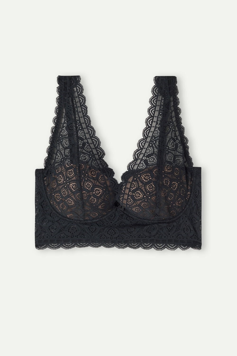 Intimissimi Eleonora Balconette Bra in Kanten Zwart Zwart | 79341DJYQ