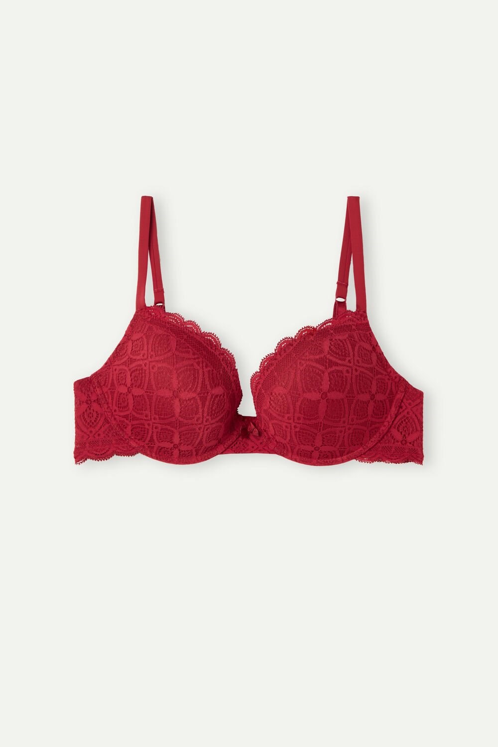 Intimissimi Elettra Super Push-up Bra in Kanten Rood Rood | 48756VZYT