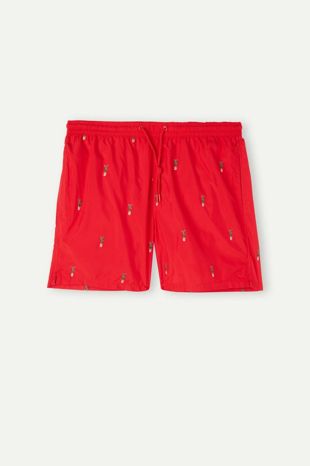 Intimissimi Embroidered Cactus Swim Trunks Rood | 51483YKAS