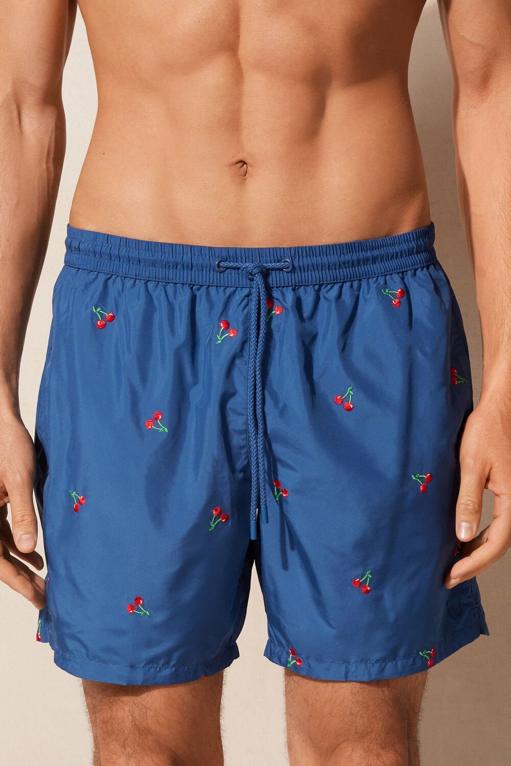 Intimissimi Embroidered Cherry Swim Trunks Blauw Blauw | 12874QMEG