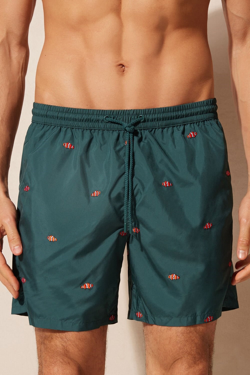 Intimissimi Embroidered Clownfish Swim Trunks Groen Donkergroen | 09847BNZY