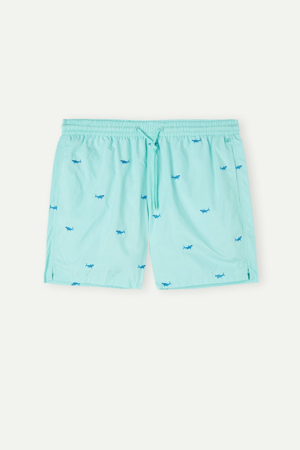 Intimissimi Embroidered Shark Swim Trunks Groen | 46103UXDI