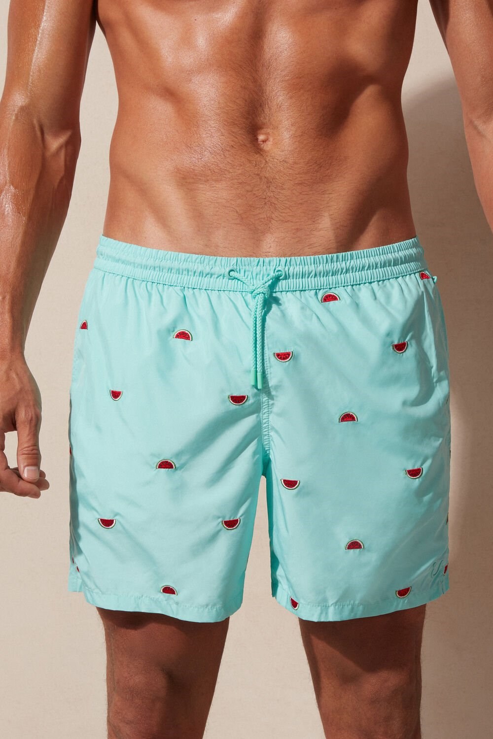 Intimissimi Embroidered Watermelon Swim Trunks Groen | 98653SREH