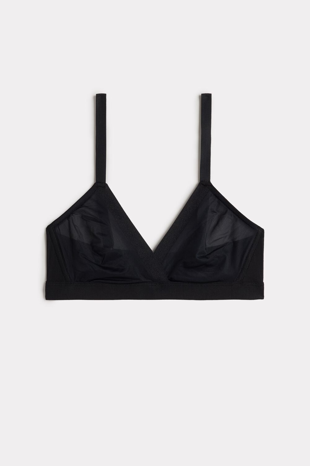 Intimissimi Emma Invisible Touch Triangle Bra Zwart Zwart | 62495OTBX