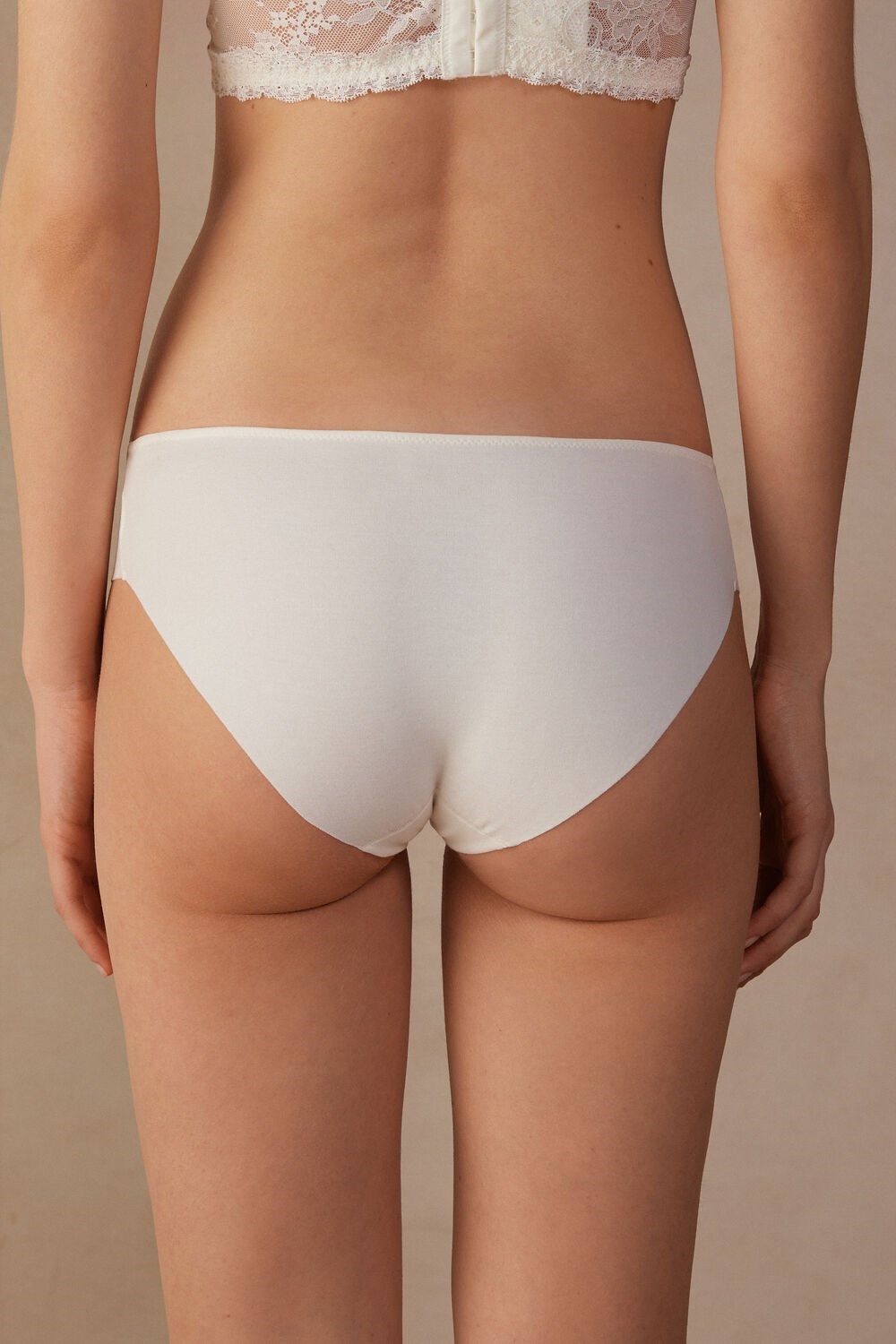 Intimissimi Ephemeral Beauty Seamless Katoenen Panties Wit | 35498BFMU