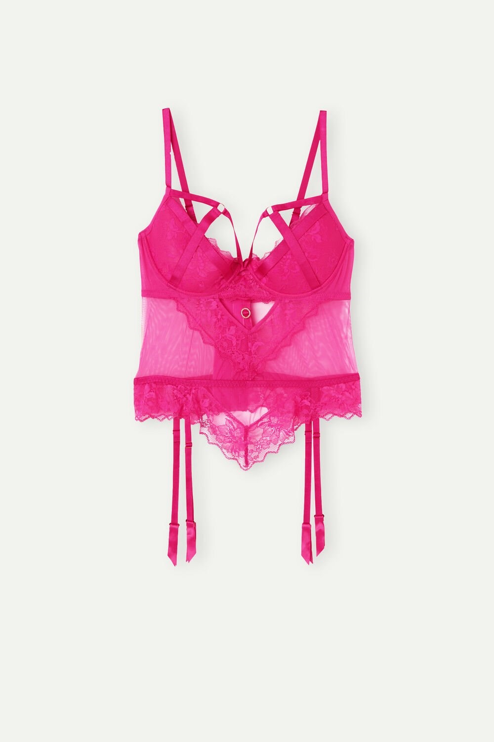 Intimissimi Fearless Femininity Guipure Demi-Cup Bra Roze Roze | 83140TVME