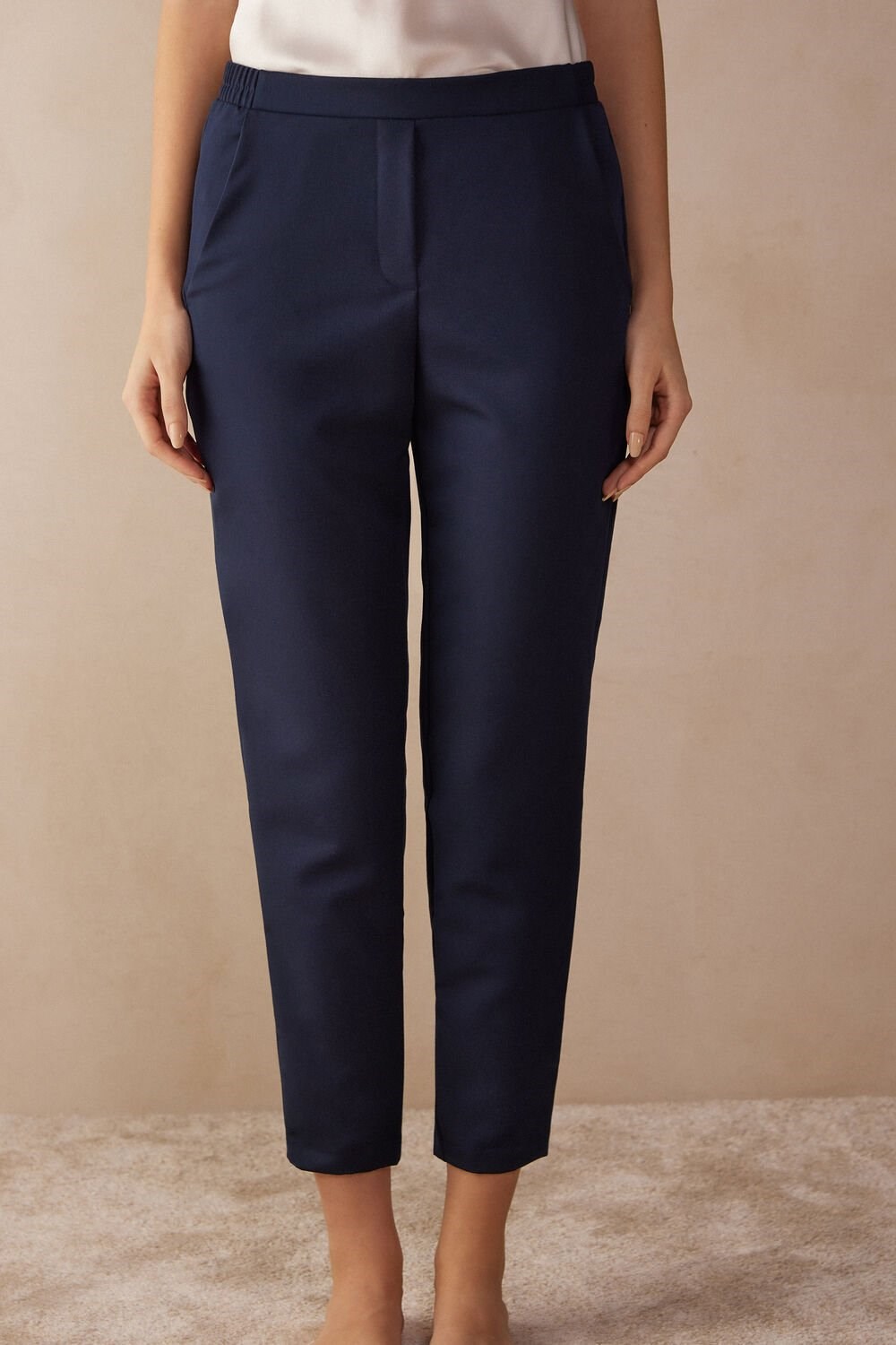 Intimissimi Full Length Pants with Pockets Blauw Blauw | 68302WBZK