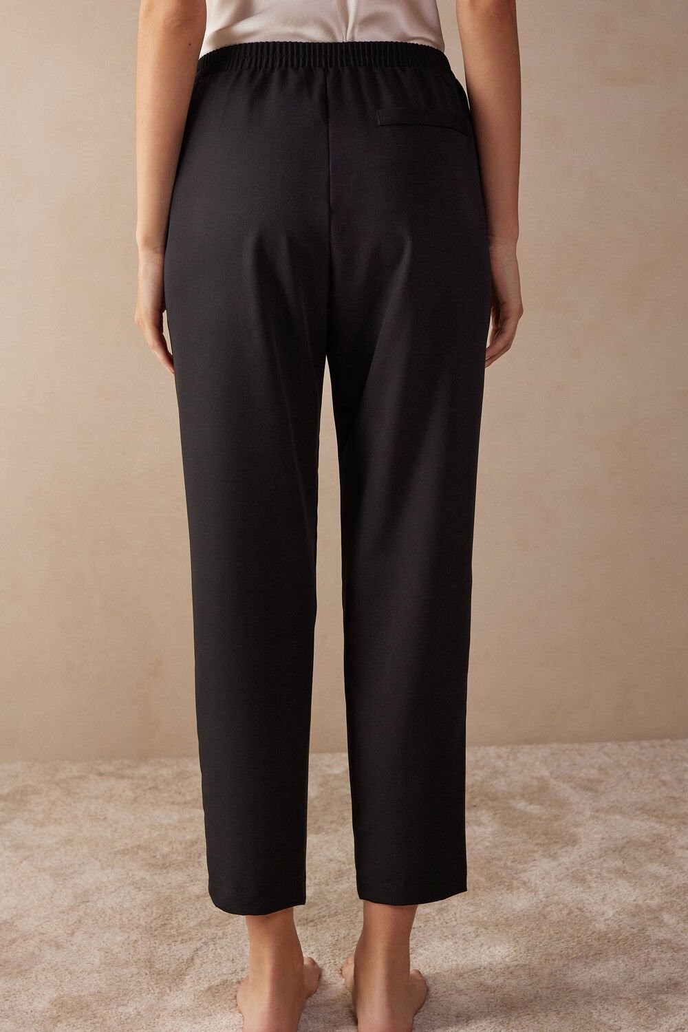 Intimissimi Full Length Pants with Pockets Zwart Zwart | 91723VODP