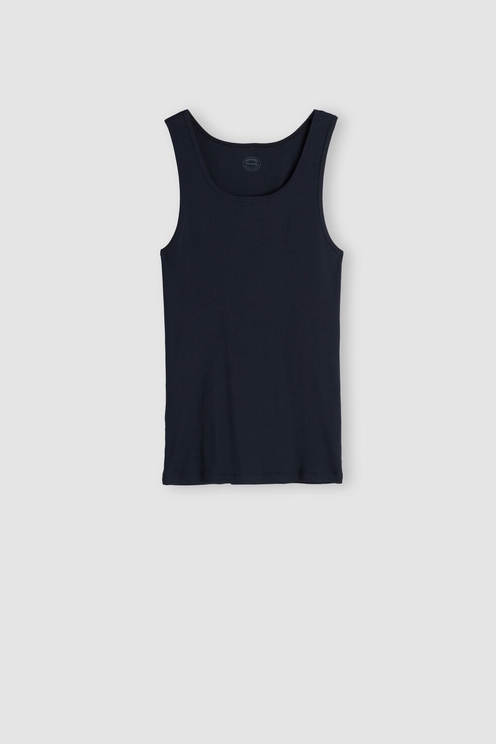 Intimissimi Geribbeld Supima Katoenen Tank Top Blauw Blauw | 39462FHRO