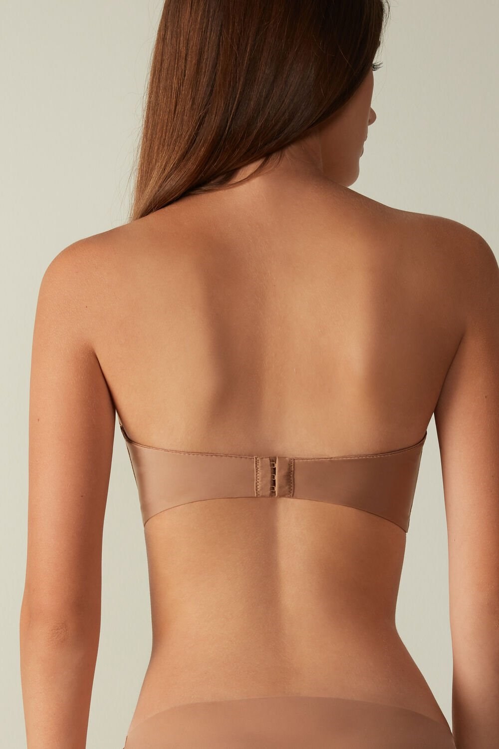 Intimissimi Giada Microfiber Bandeau Bra Beige | 43597VRPT