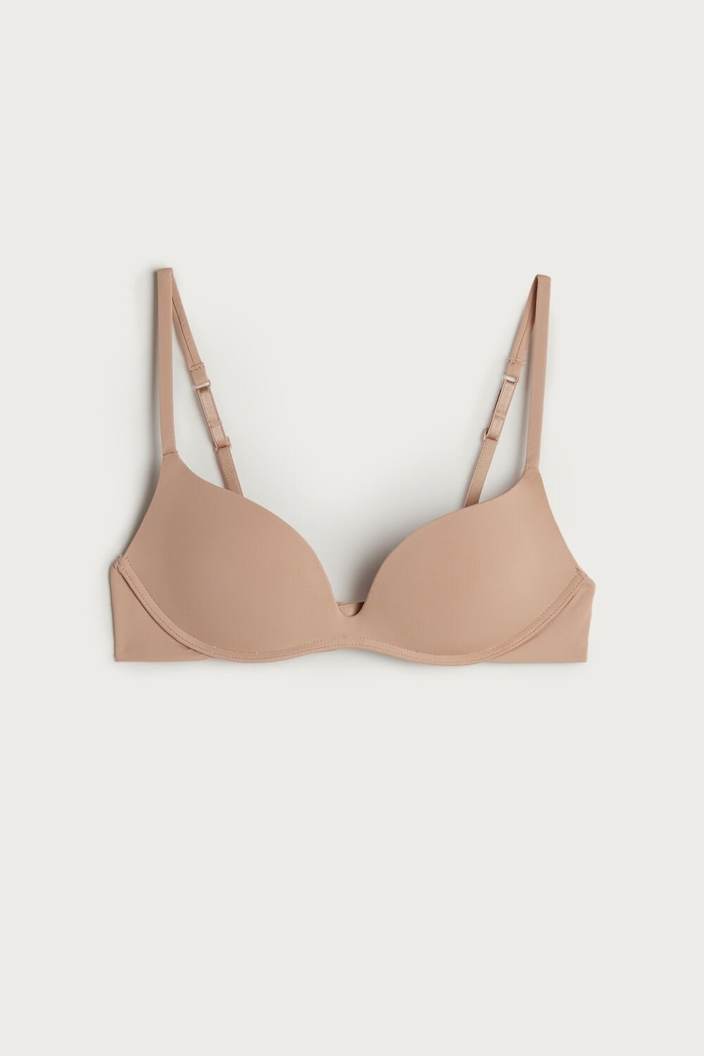 Intimissimi Gioia B Cup Microfiber Super Push-Up Bra Beige | 63418AWPU