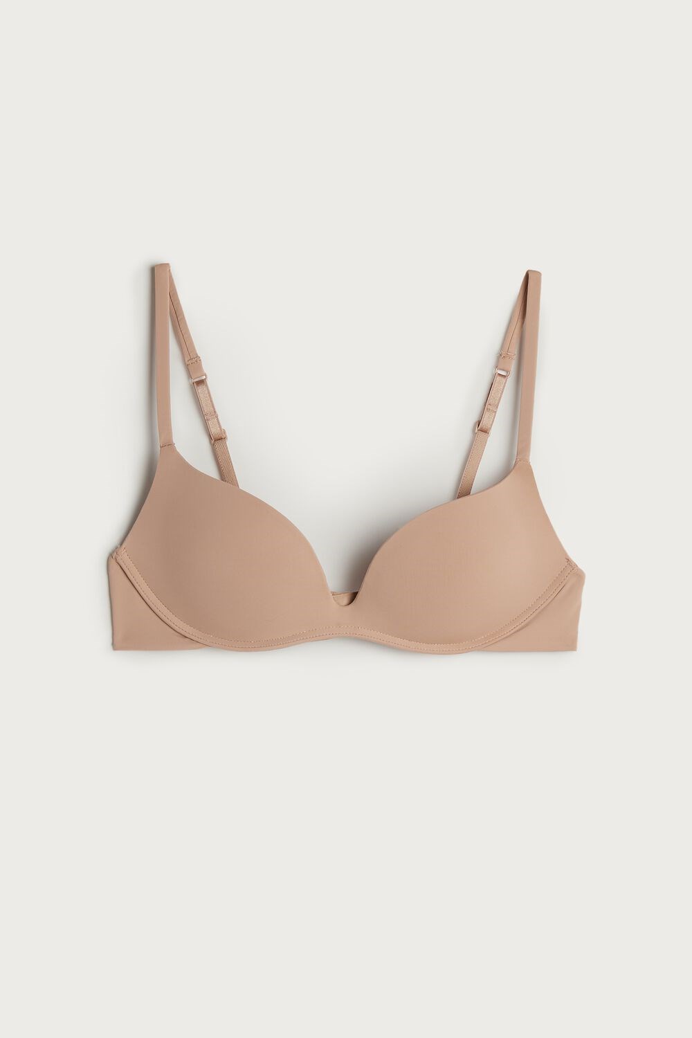 Intimissimi Gioia C-D Cup Microfiber Super Push-Up Bra Beige | 05417CDQV