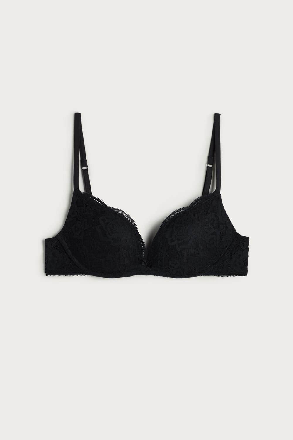 Intimissimi Gioia Kanten Super Push-Up Bra Zwart Zwart | 08912WGEI