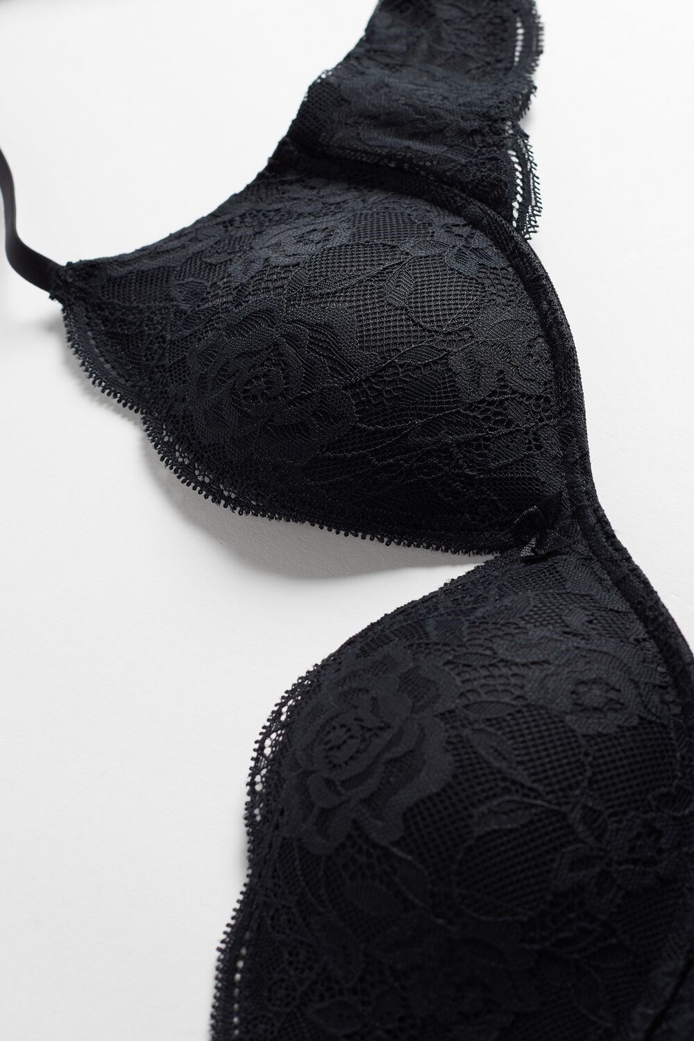 Intimissimi Gioia Kanten Super Push-Up Bra Zwart Zwart | 08912WGEI