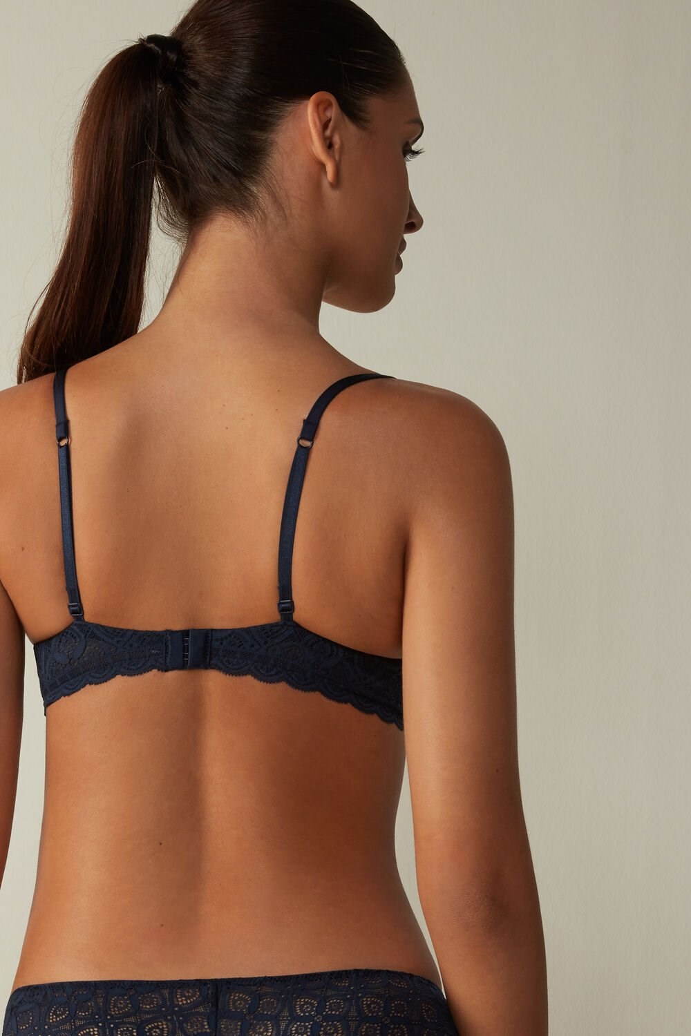 Intimissimi Gioia Super Push-Up Bra in Kanten Blauw Blauw | 94015ZSKE