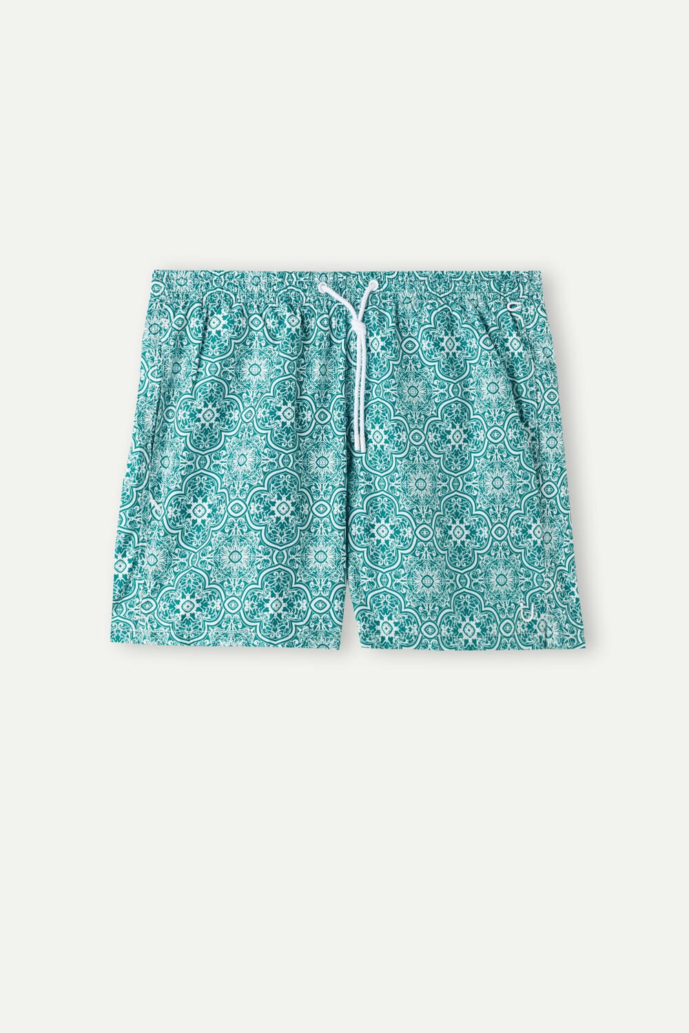 Intimissimi Green Majolica Print Swim Trunks Blauw Wit Groen | 80795IRMF