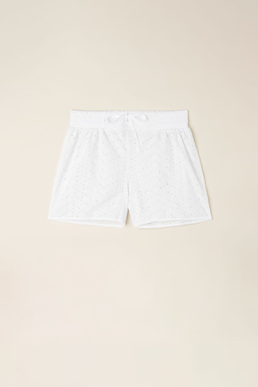 Intimissimi Hello Sunshine Sangallo Kanten Shorts Wit Wit | 87695IPOU