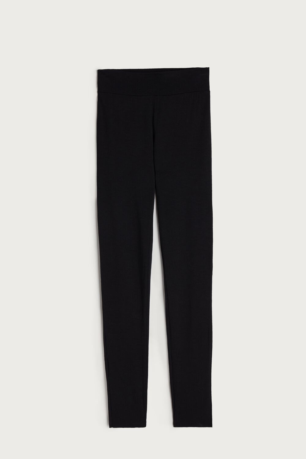 Intimissimi High-Waisted Micromodal Stirrup Leggings Zwart Zwart | 76295LUAM