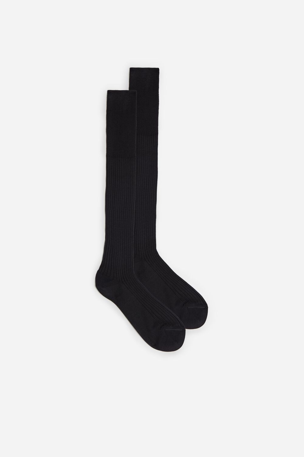 Intimissimi Hoge Geribbeld Egyptian Katoenen Socks Grijs | 61453VFRL