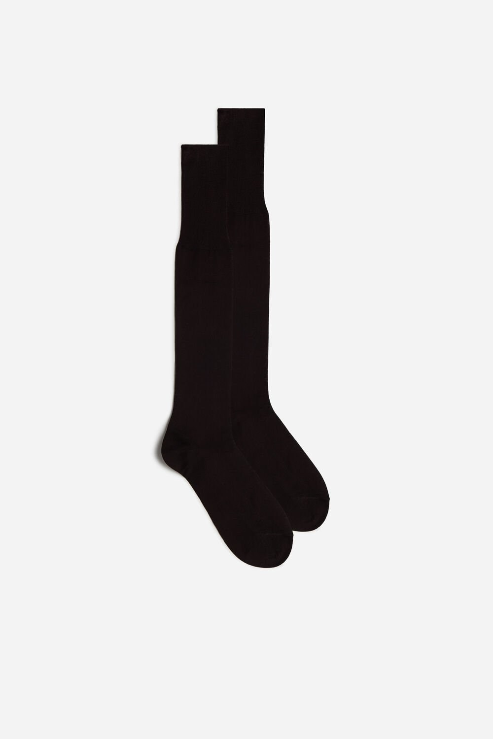 Intimissimi Hoge Sateen Egyptian Katoenen Socks Bruin Bruin | 72986OKER