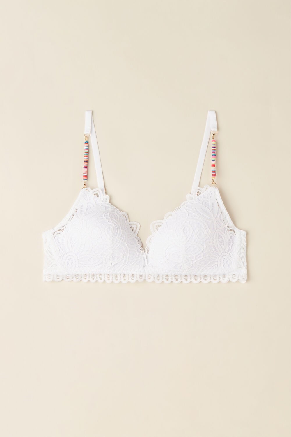 Intimissimi Hot Summer Days Tiziana Triangle Bra Wit Wit | 92086TKID