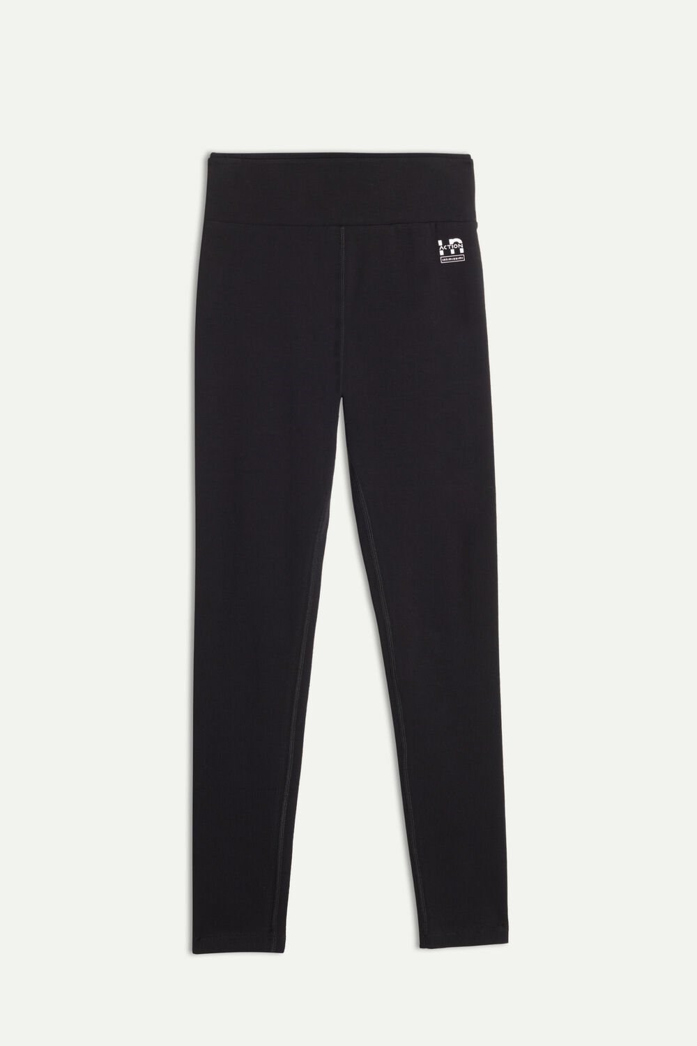 Intimissimi In Action Leggings in Organic Stretch Katoenen Zwart Zwart | 02614QZWR