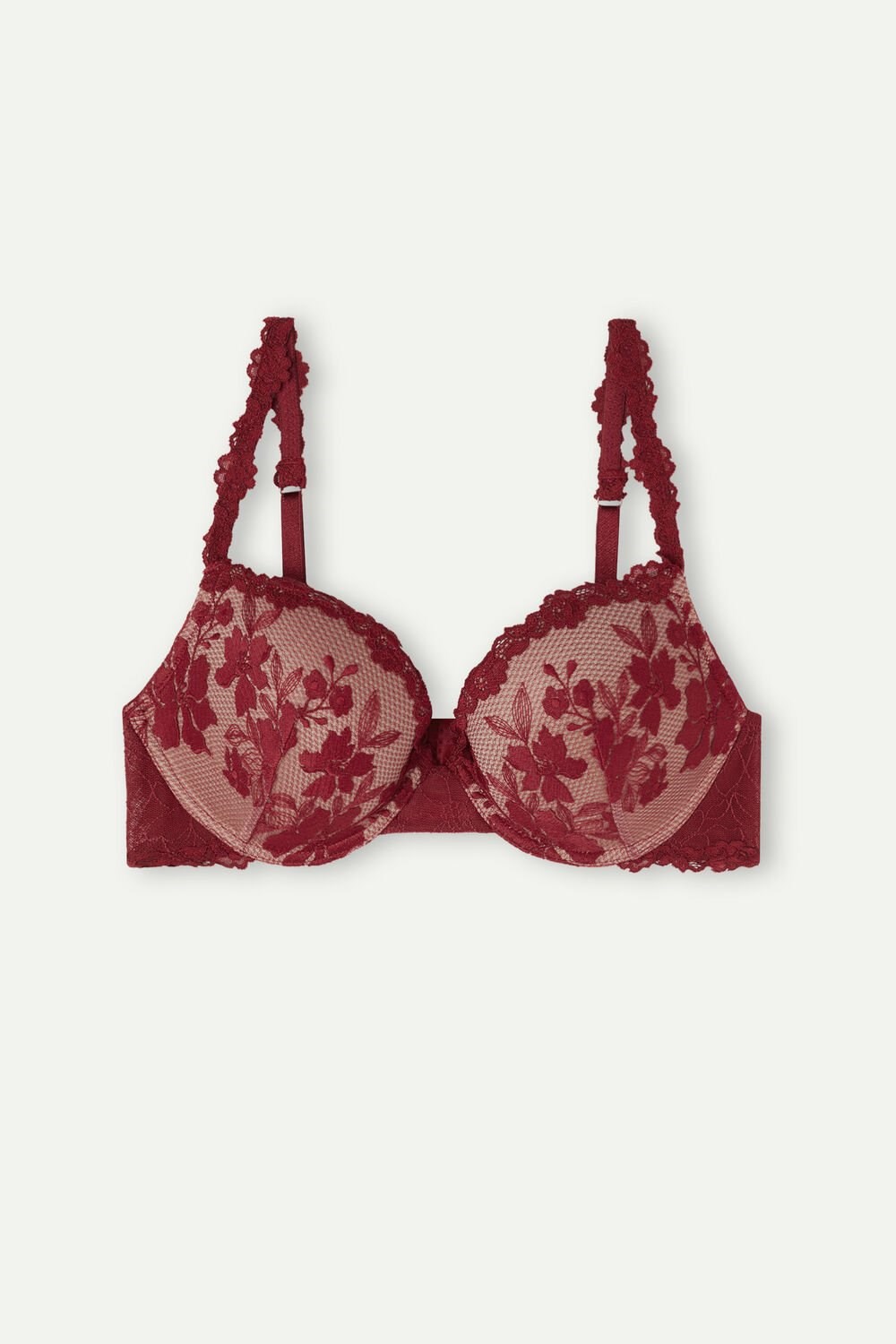 Intimissimi In Full Bloom Elettra Super Push-up Bra Rood Rood | 63520CRAH