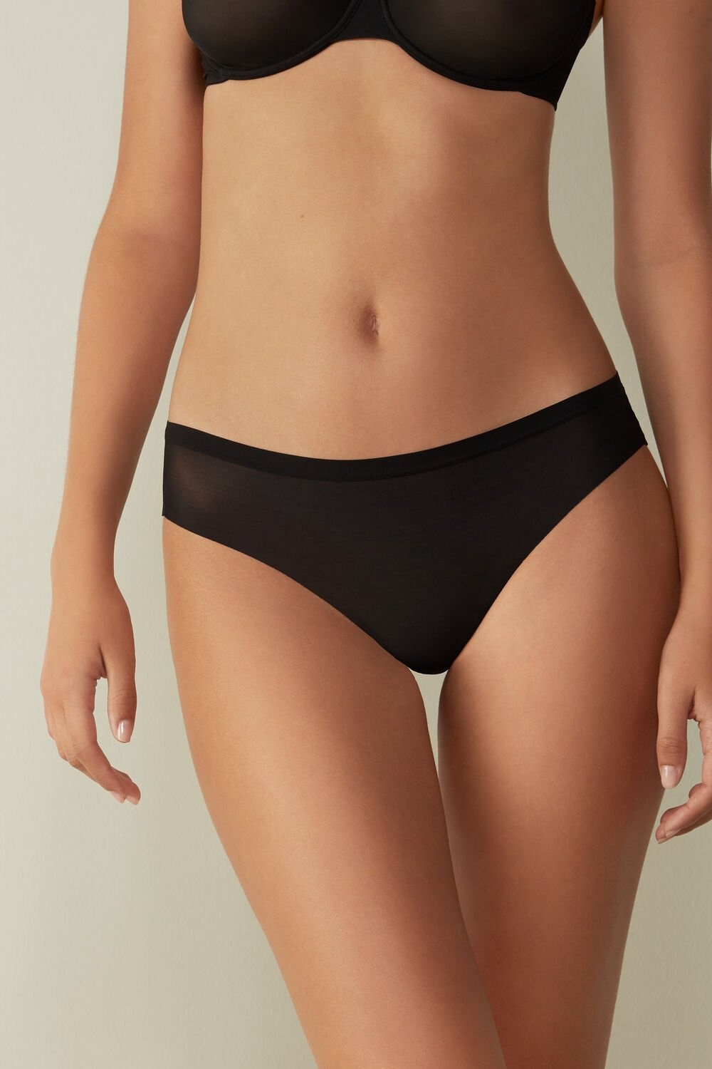 Intimissimi Invisible Touch Brazilian Panties Zwart Zwart | 08613AZEM