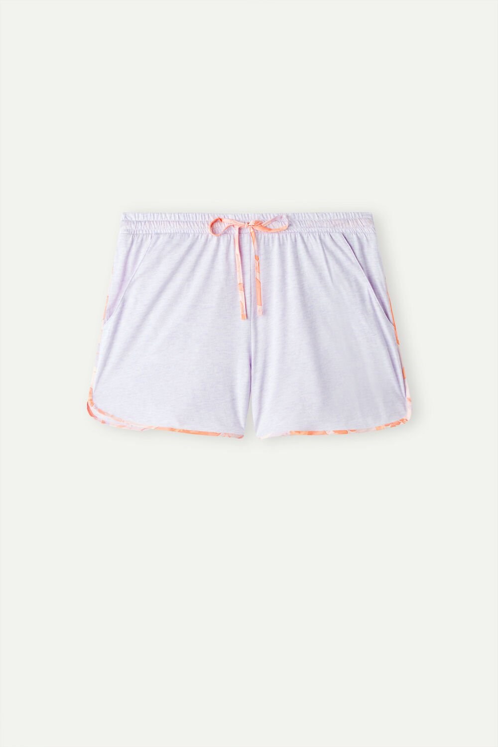 Intimissimi Iris and Apricot Supima® Ultrafresh Katoenen Shorts Violet - 3059 - Bianco | 74531XYRL