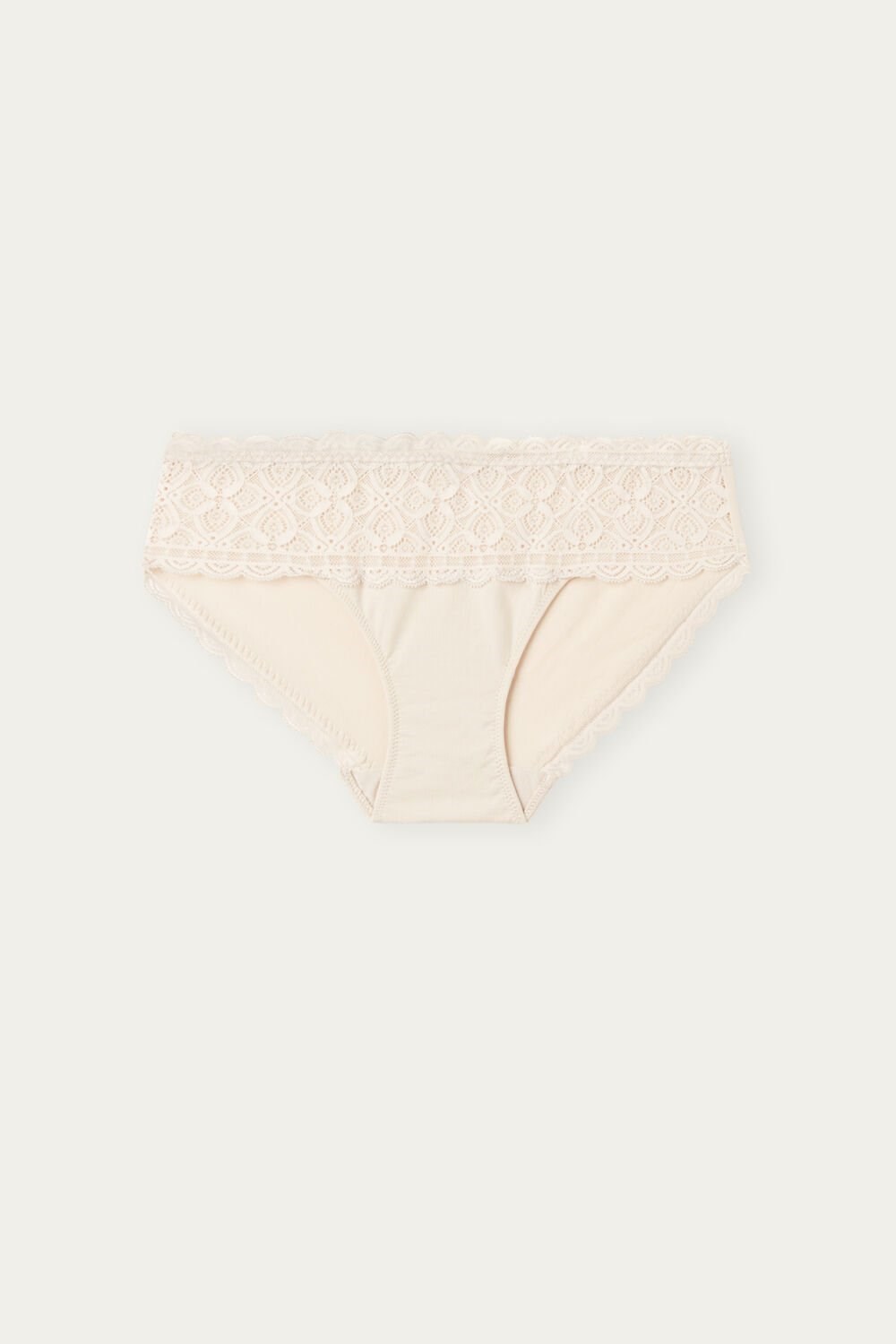 Intimissimi Kanten and Katoenen High Rise Panties Roze | 28543HLXP