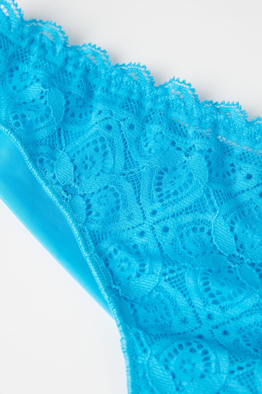 Intimissimi Kanten and Microfiber Brazilian Blauw Turquoise | 37419UGBF