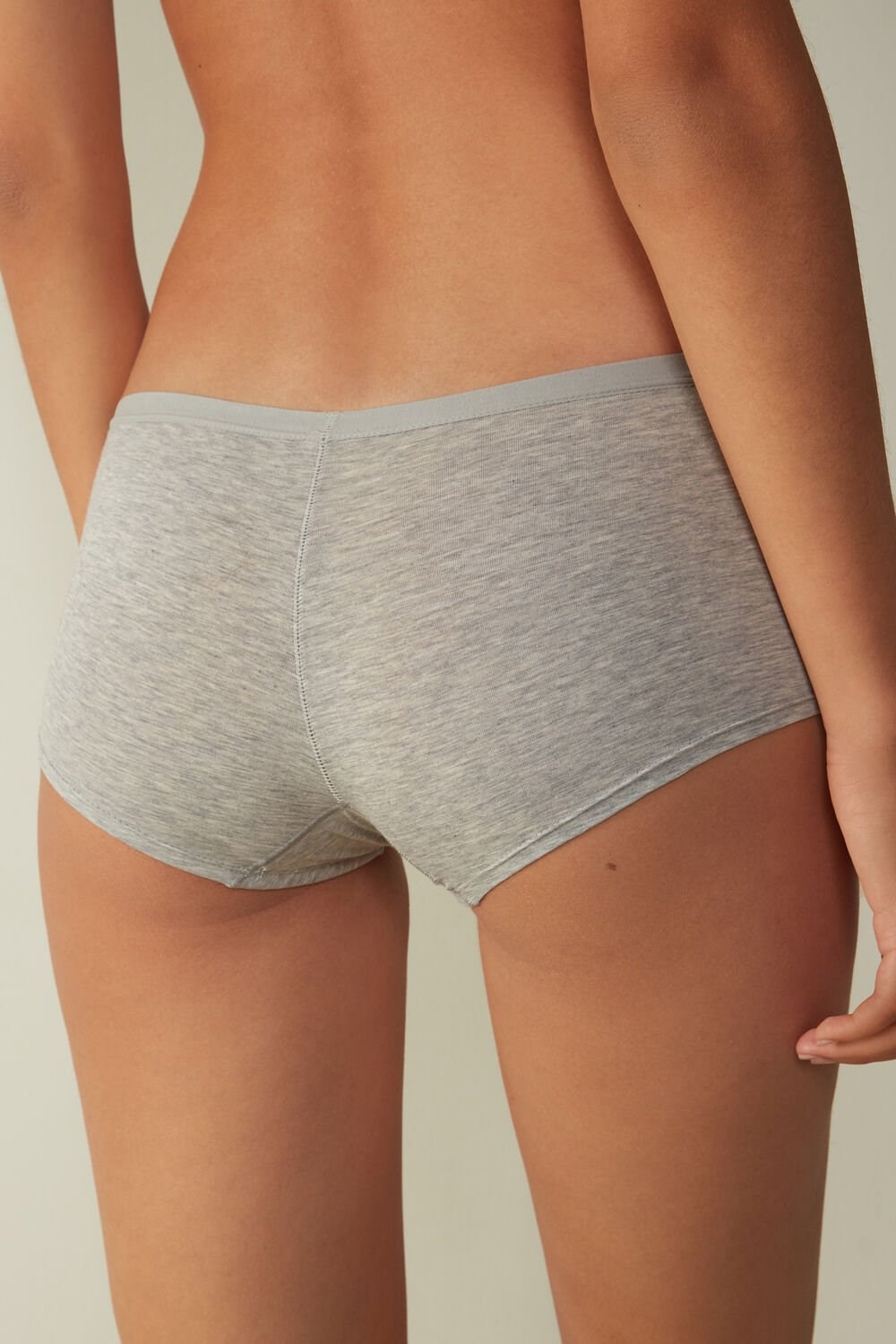 Intimissimi Katoenen Boyshorts Grijs Lichtgrijs | 81547QCSE