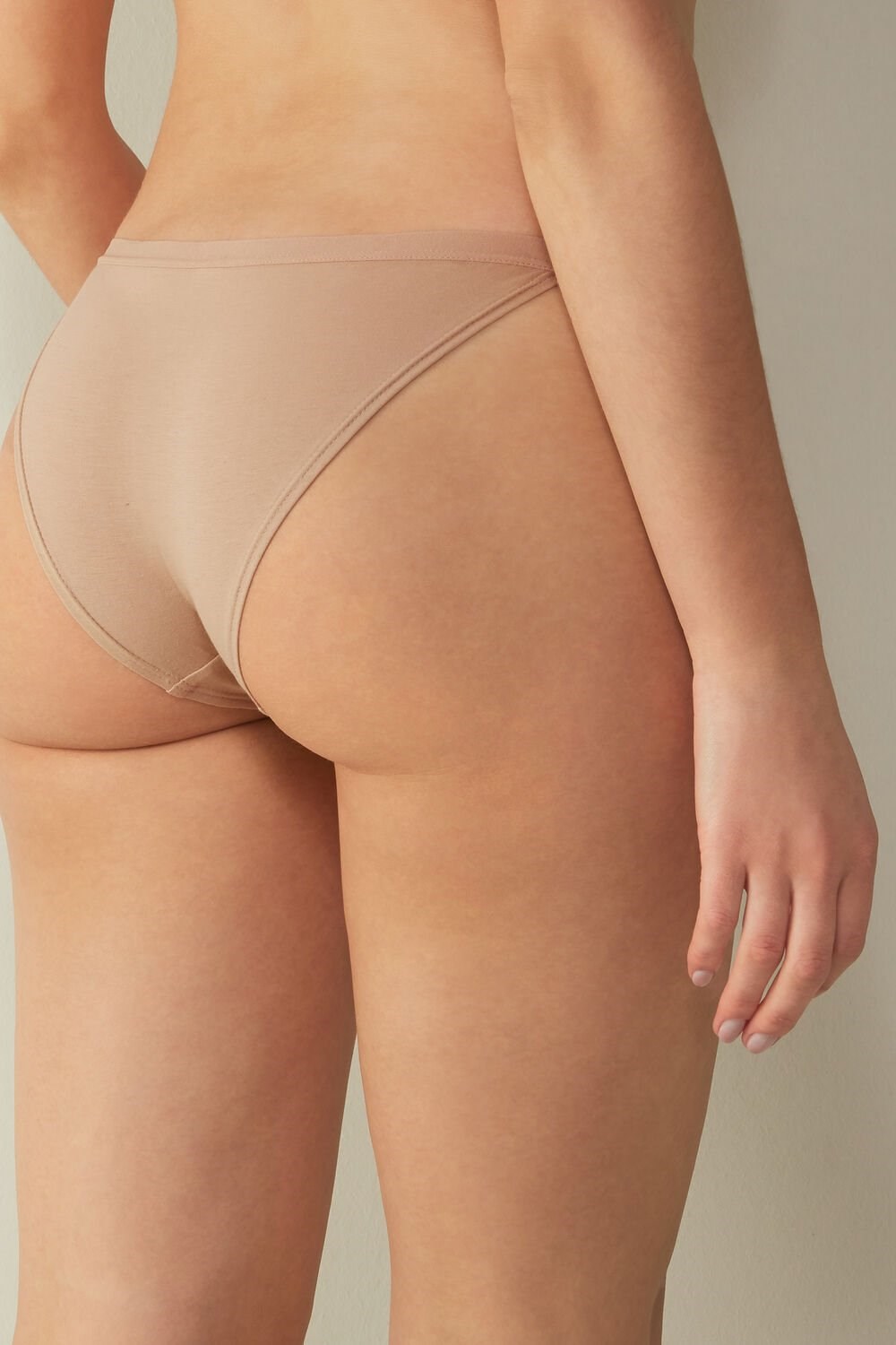 Intimissimi Katoenen String Panties Beige | 51728NZPJ