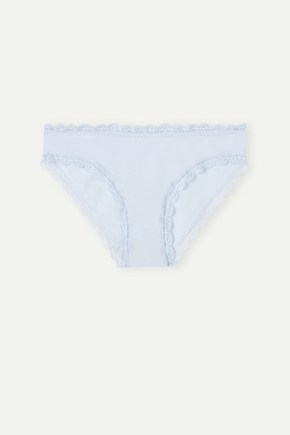 Intimissimi Katoenen and Kanten Panties Blauw Blauw | 26317IYUJ