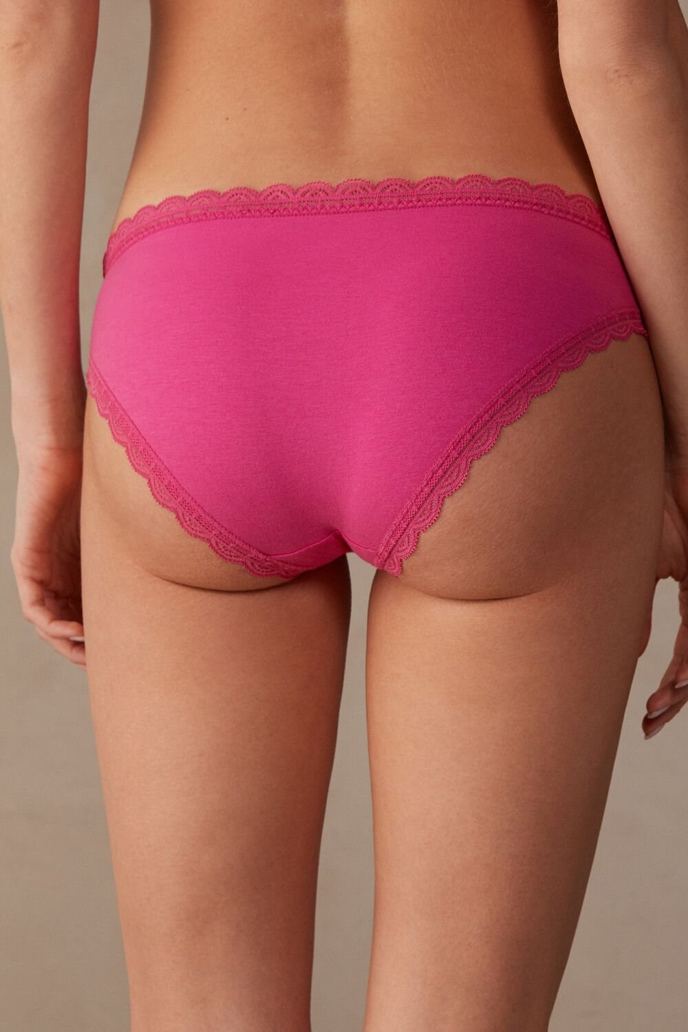 Intimissimi Katoenen and Kanten Panties Roze Roze | 75206WPMR