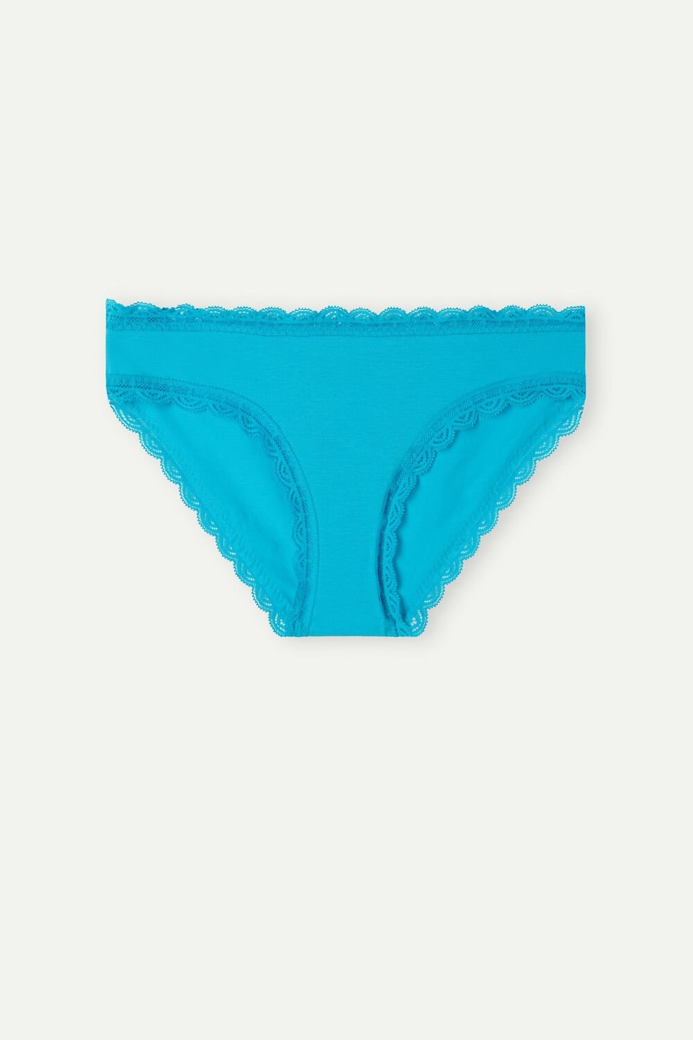 Intimissimi Katoenen and Kanten Panties Blauw Turquoise | 82341JYKM