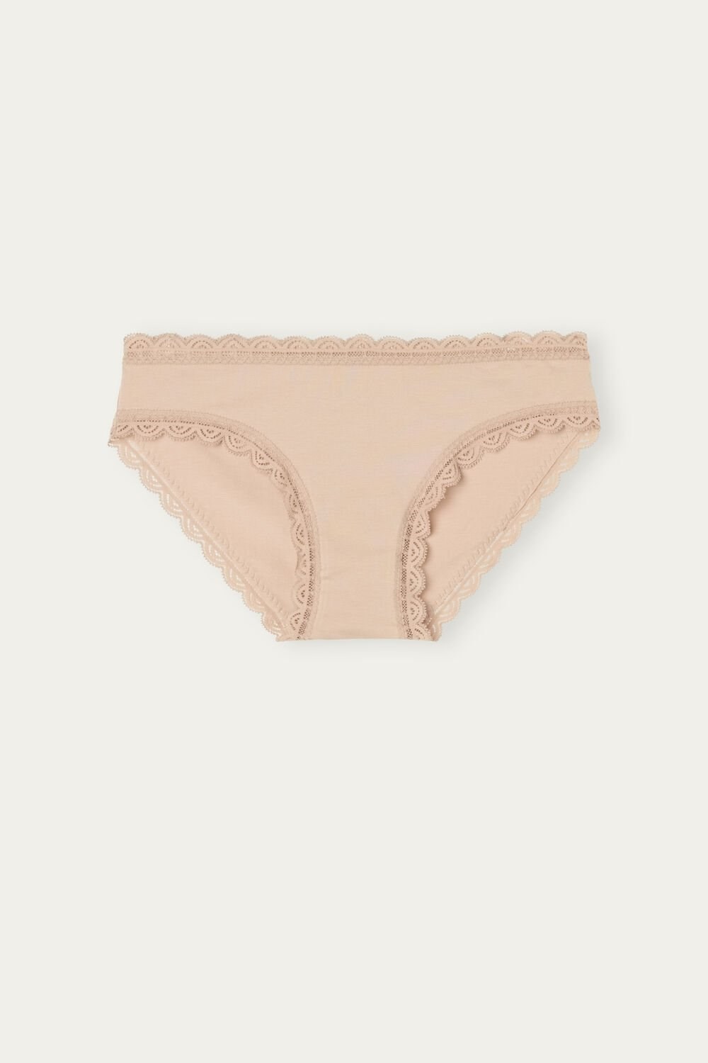 Intimissimi Katoenen and Kanten Panties Beige | 82460FWNL