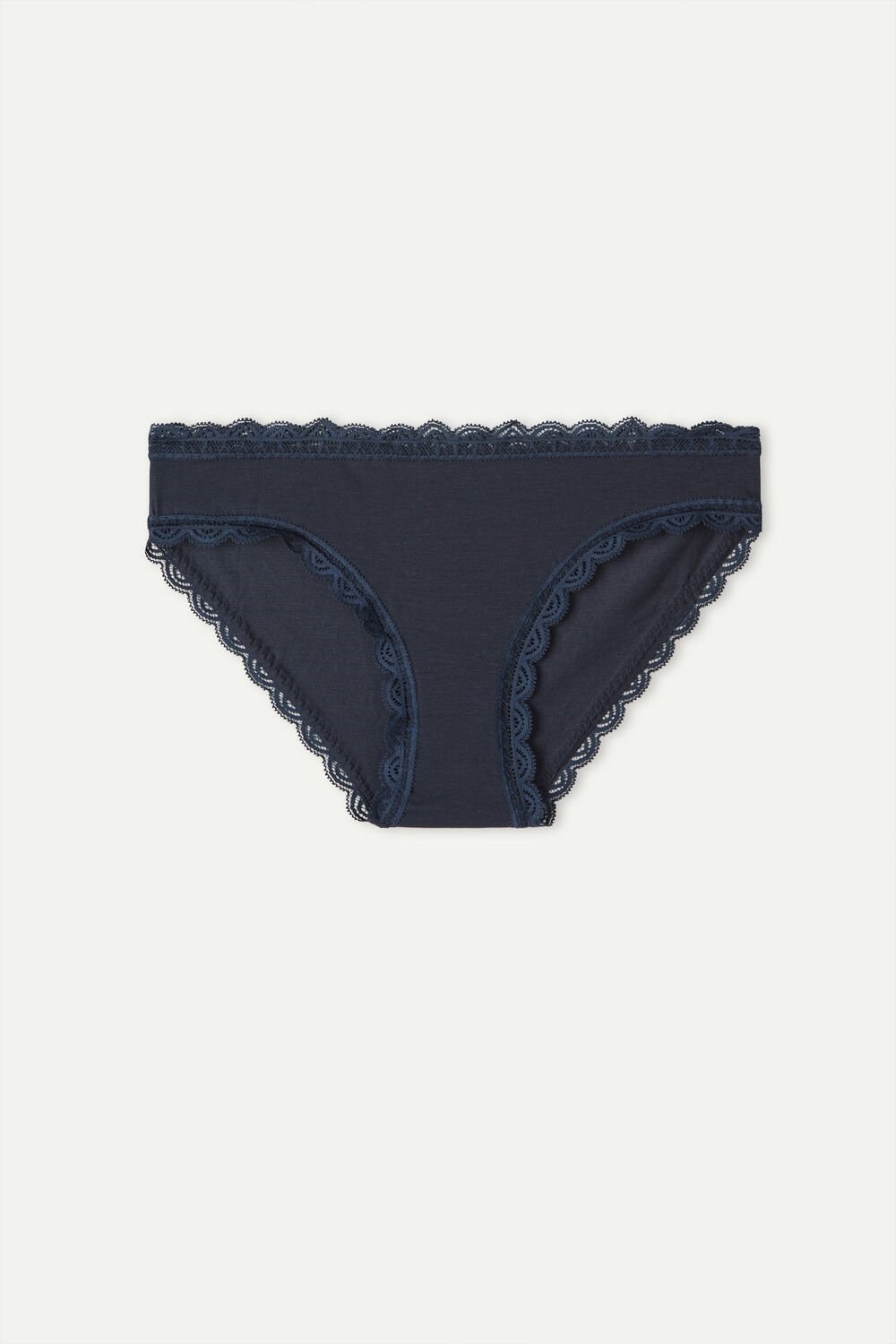 Intimissimi Katoenen and Kanten Panties Blauw Blauw | 85496VPEG