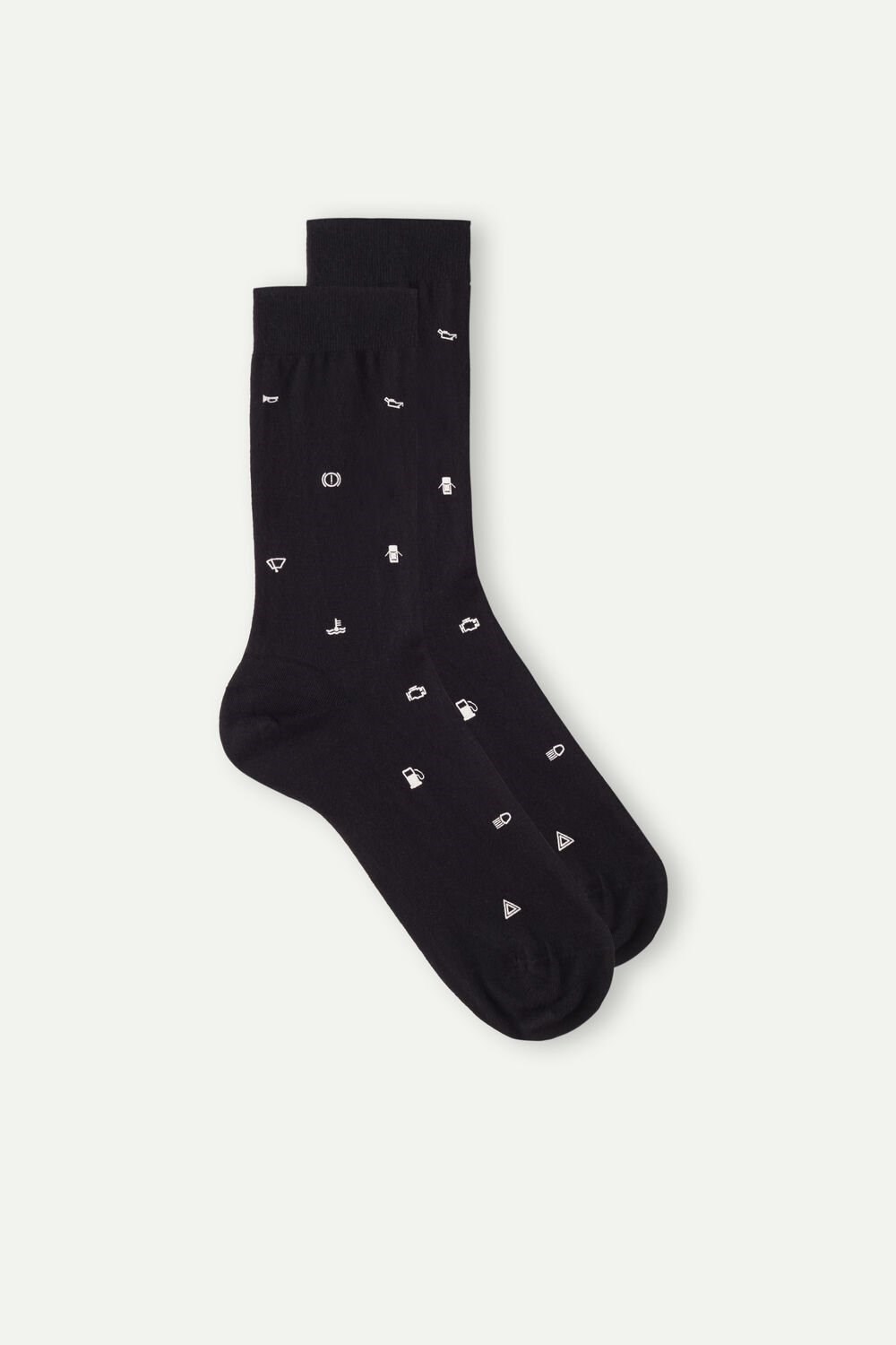 Intimissimi Kort Socks in Patterned Katoenen Zwart Zwart Licht | 40257OLUD