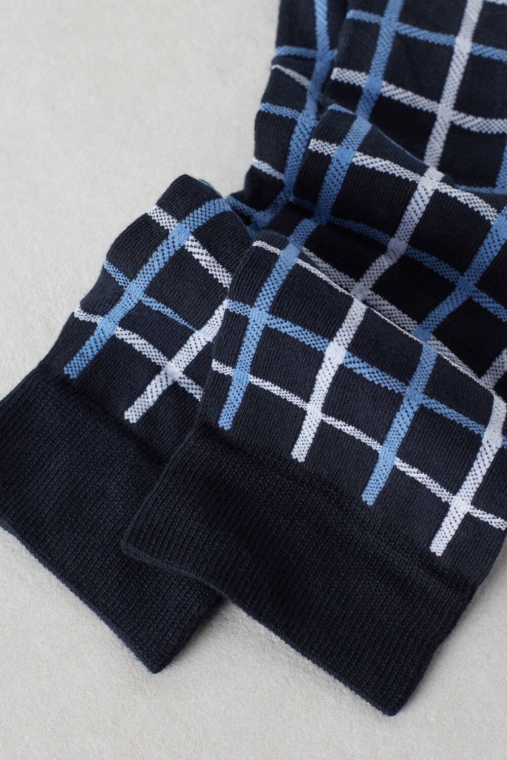 Intimissimi Kort Socks in Patterned Katoenen Blauw Donkerblauw | 61072YTPZ