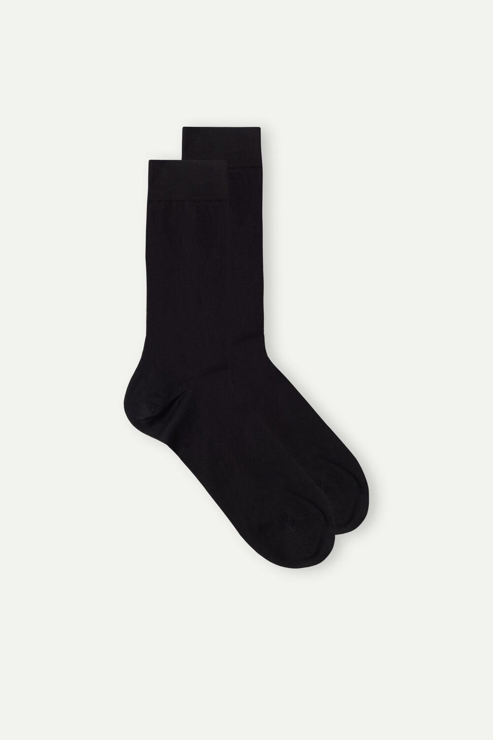 Intimissimi Kort Socks in Stretch Supima® Katoenen Zwart Zwart | 49031QZJD