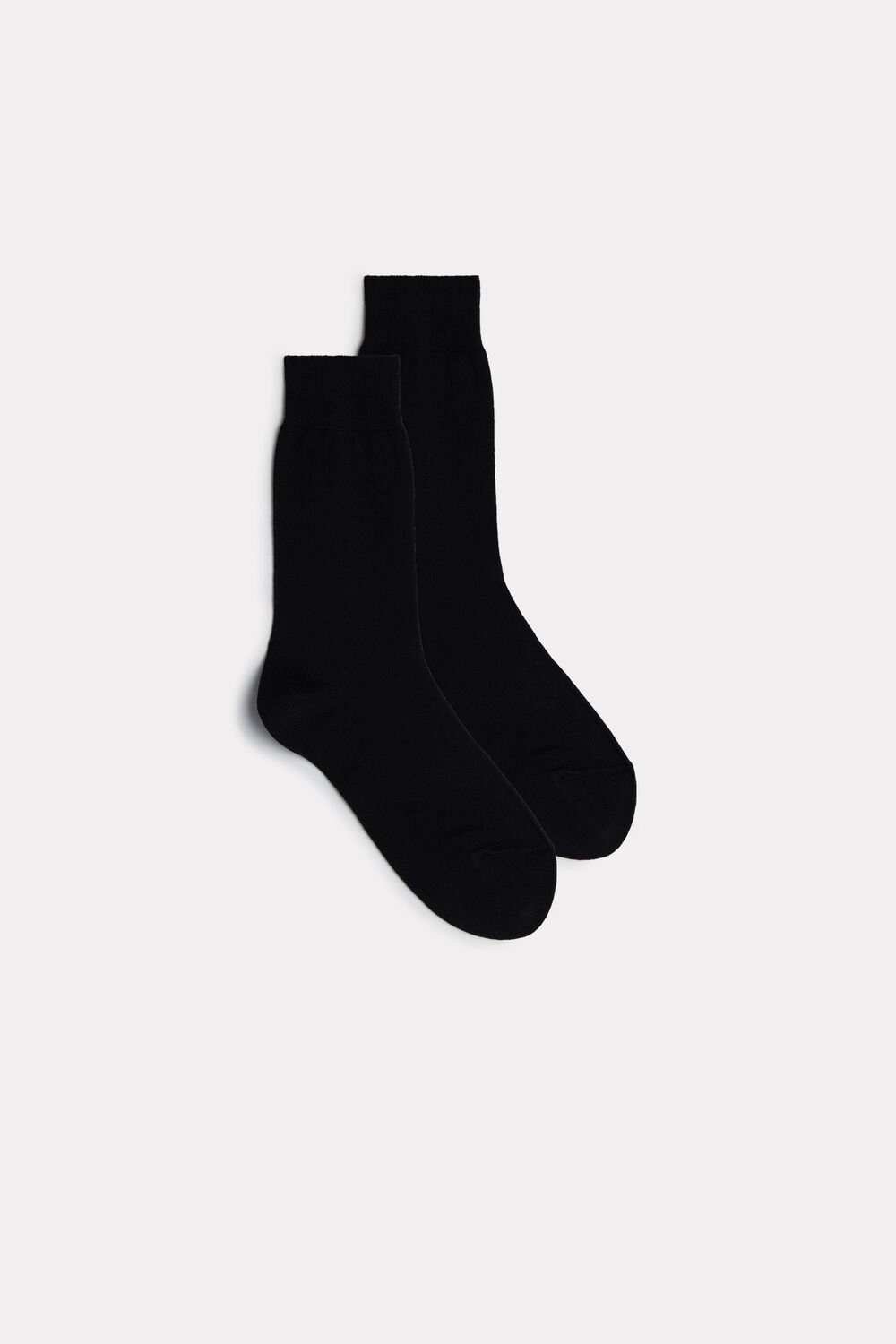 Intimissimi Kort Warm Katoenen Socks Zwart Zwart | 43890JKPB