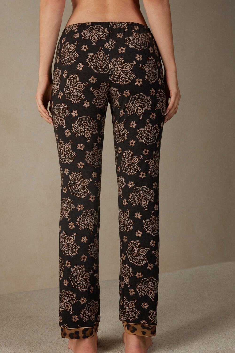 Intimissimi Lady Animalier Modal Pants Zwart | 80973FVMT