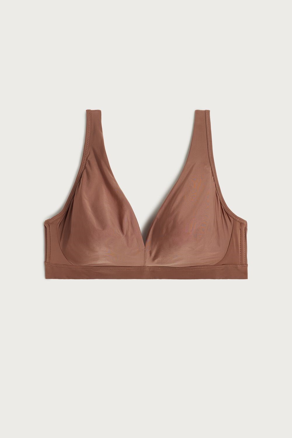 Intimissimi Lara Ultralight Microfiber Triangle Bra Donkerbeige | 86713SZON