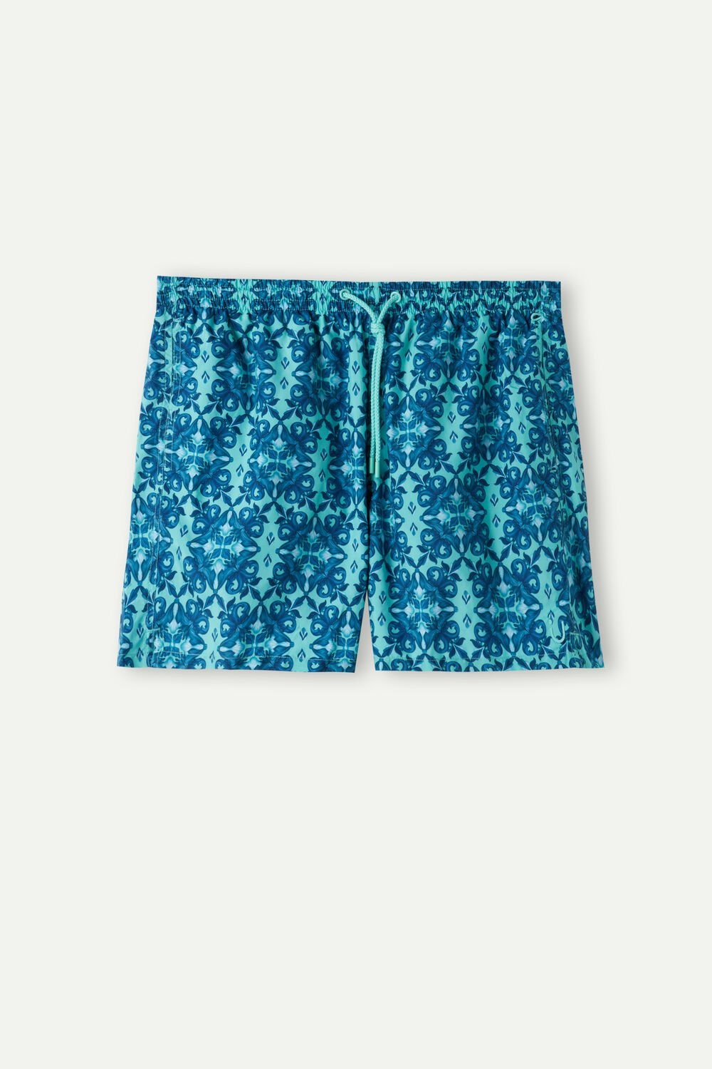 Intimissimi Light Blue Moroccan Print Swim Trunks Blauw Groen | 85439WDLG