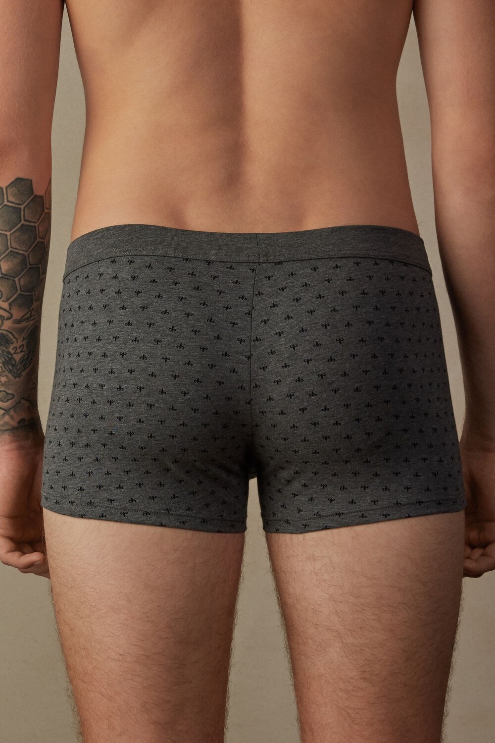 Intimissimi Lily Boxers in Stretch Supima® Katoenen Grijs Grijs | 06285SXYW