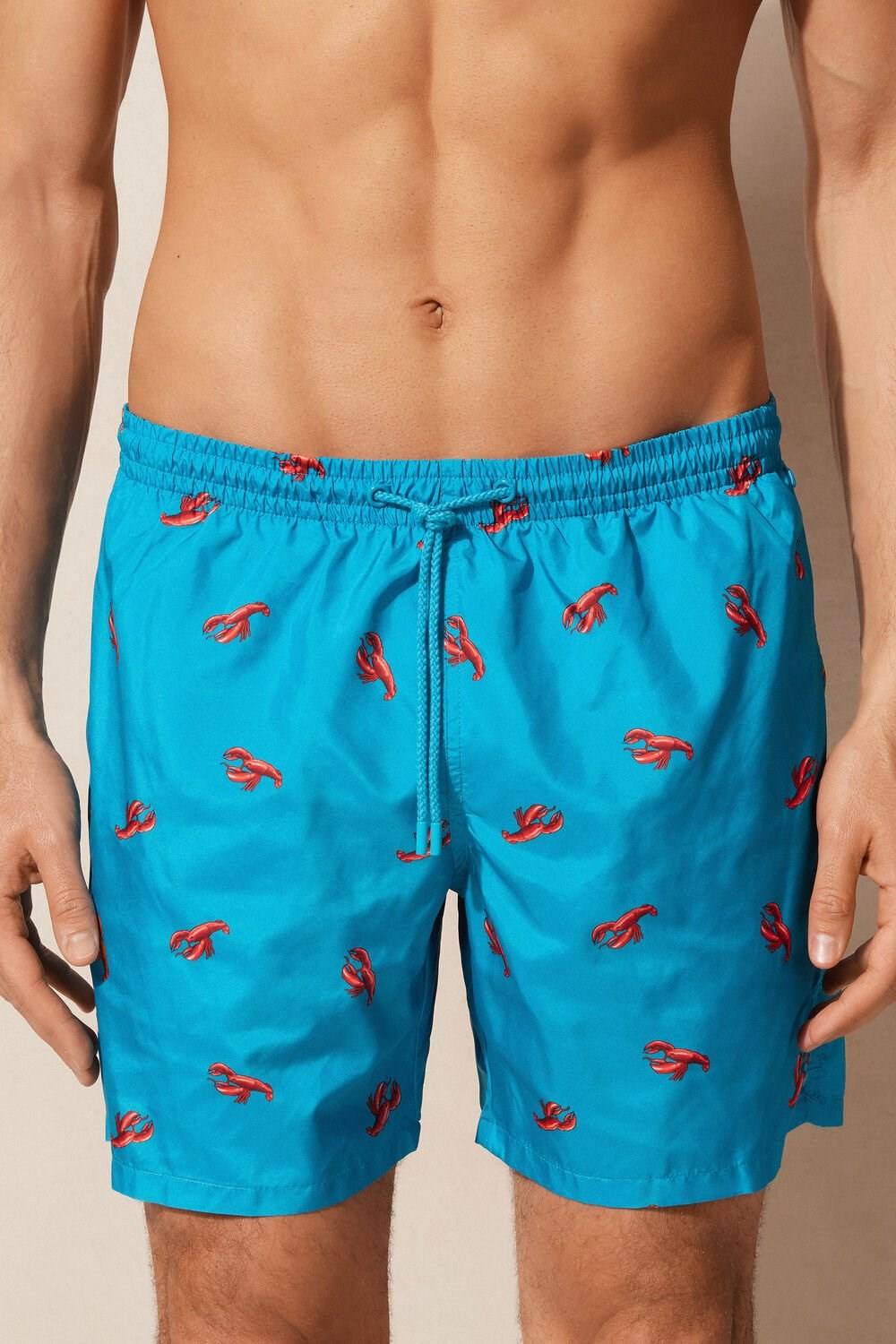 Intimissimi Lobster Print Swim Trunks Blauw Pauwblauw | 89452MWOS