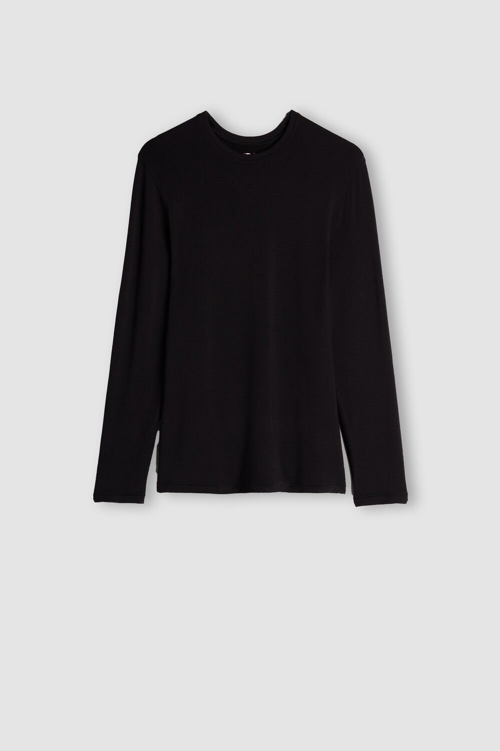 Intimissimi Long-Sleeve Modal-Cashmere Top Zwart Zwart | 91203TAKJ