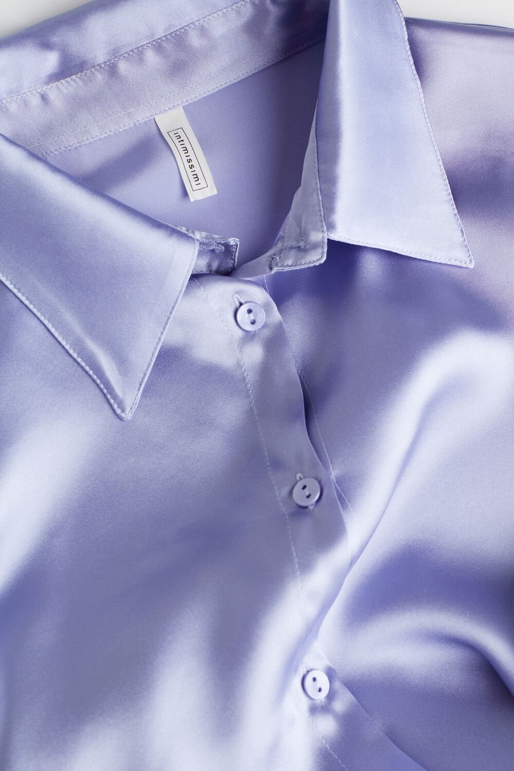 Intimissimi Long Sleeve Silk Shirt Lavendel | 34258HZCQ