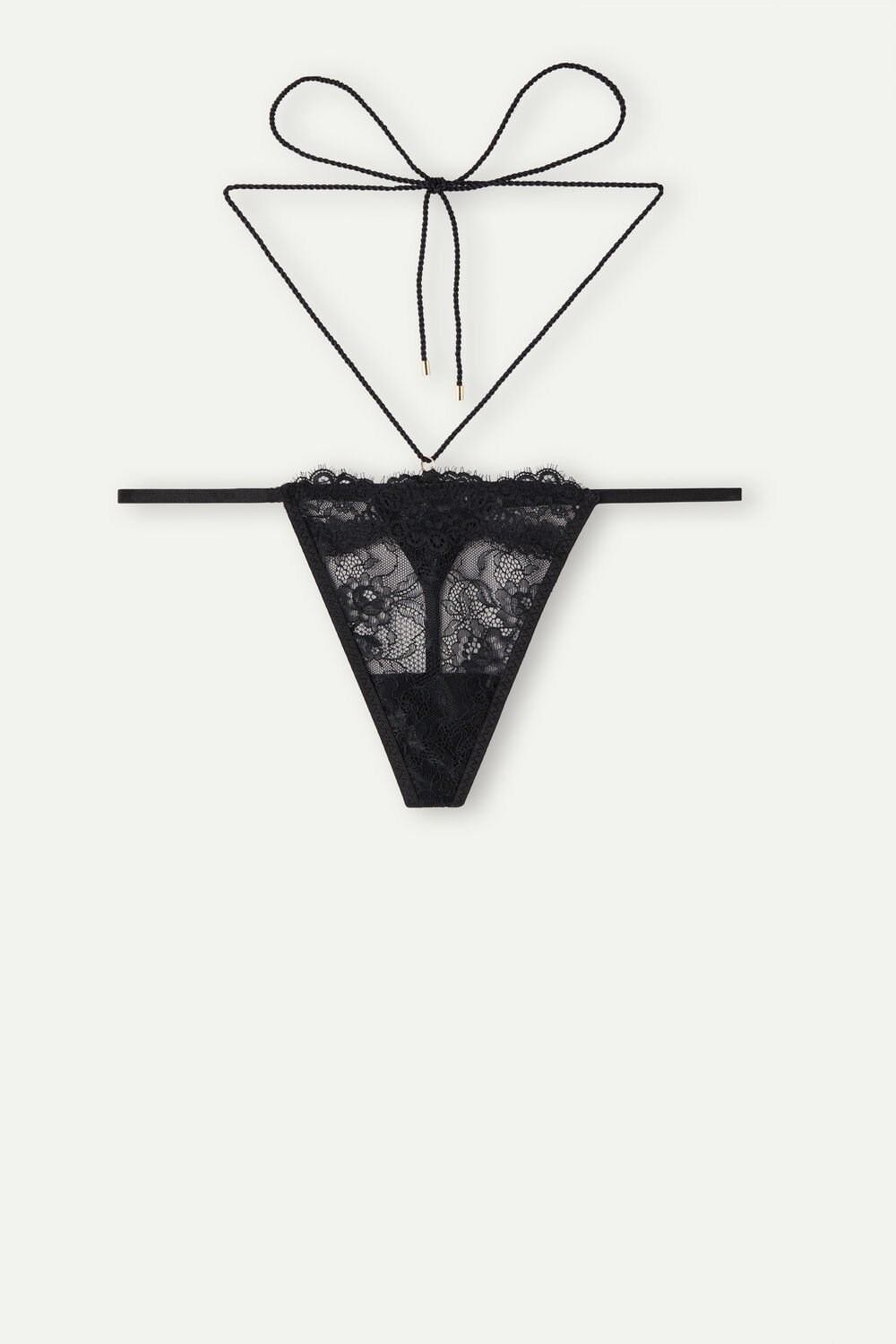 Intimissimi Loosen Heartstrings String String Zwart Zwart | 60134PXER